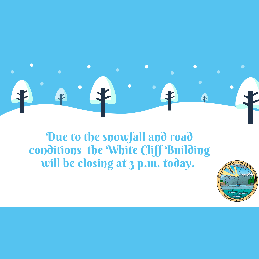 Blue with Illustrated Trees Winter Desktop Wallpaper (Instagram Post)