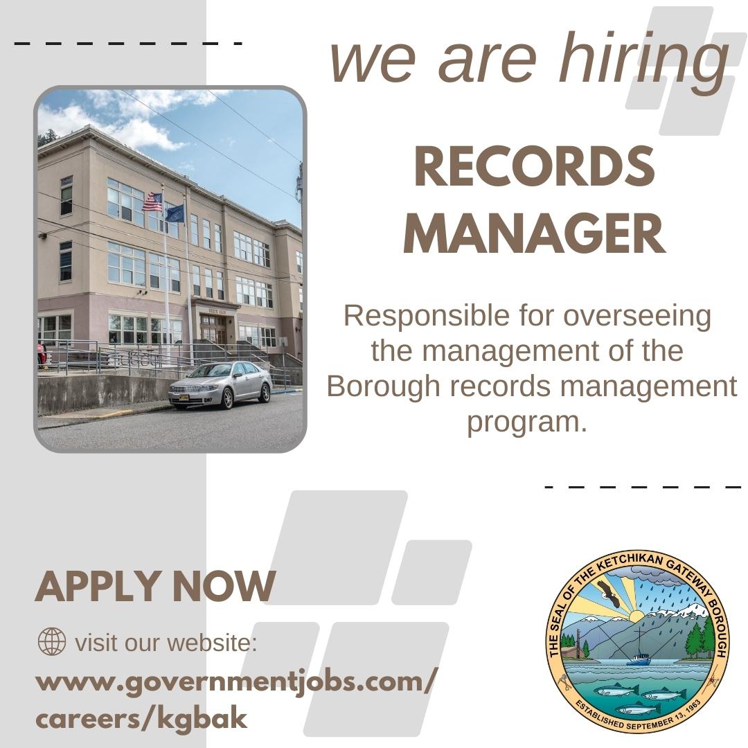 Records Manager recruitment 2022